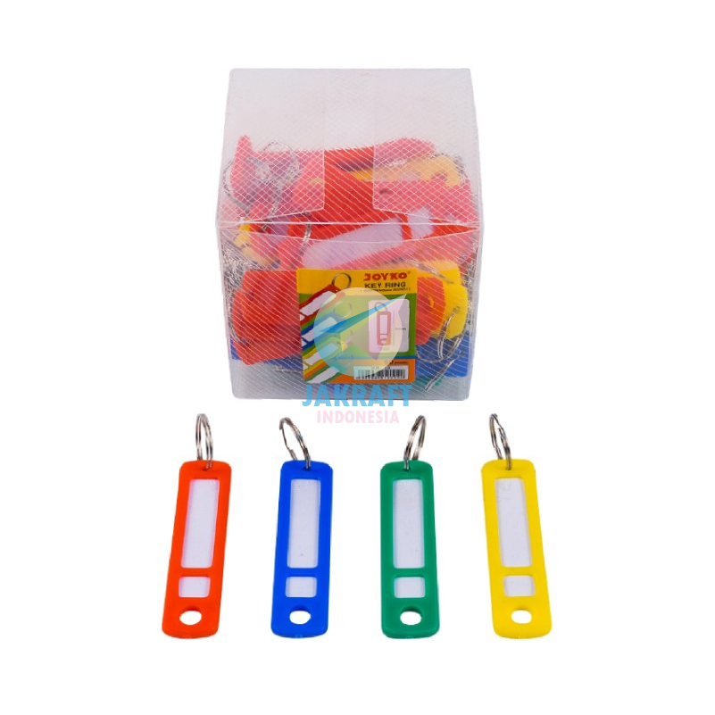 

(50 Pcs) Key Ring Joyko KR-10 Gantungan Bandol Kunci Label Serbaguna Warna Mix SF6