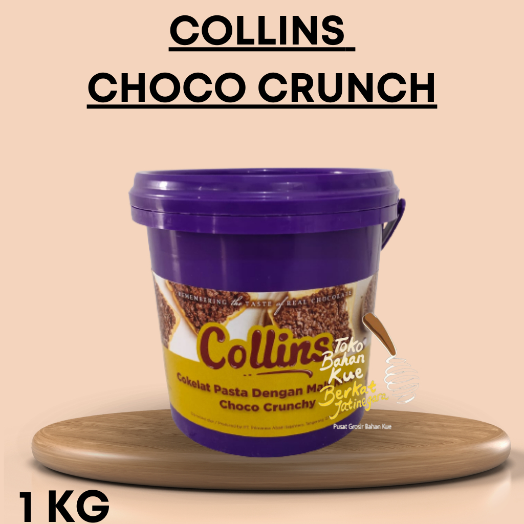 

COLLINS DIP GLAZE 1 KG CHOCO CRUNCH / TOPPING DONAT PISANG NUGGET