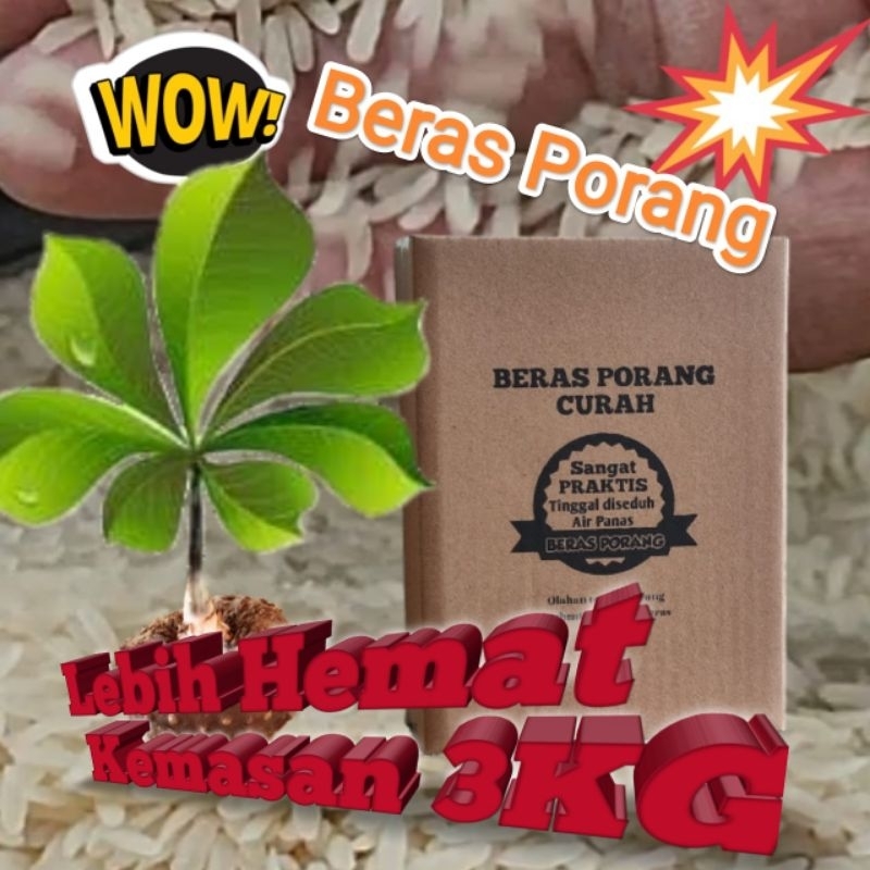 

Beras porang 3 kg, rendah karbo, rendah kalori