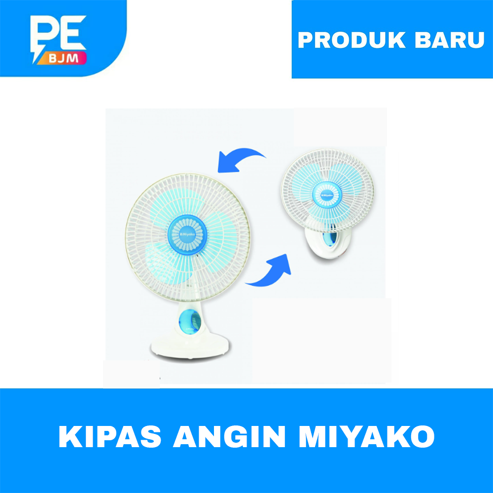 KIPAS ANGIN MEJA DINDING 2 IN 1 MIYAKO 9 INCH KAD-927 GARANSI RESMI