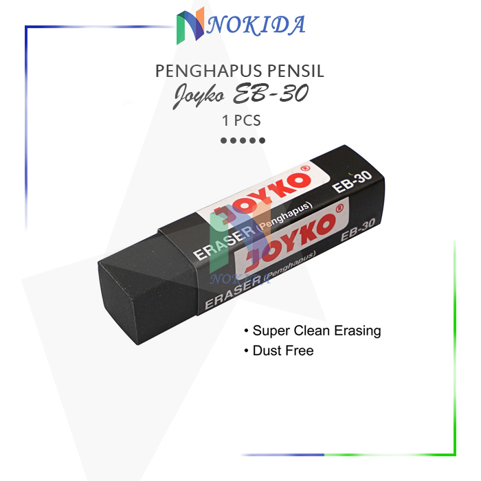 

Nokida Penghapus Pensil Besar Joyko EB-30 / Stip 2B Eraser Pencil