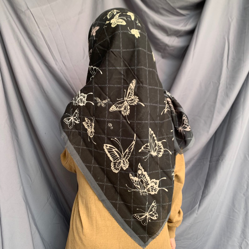 MARLENE MOTIF/HIJAB SEGIEMPAT VOAL  MOTIF 115 X 115