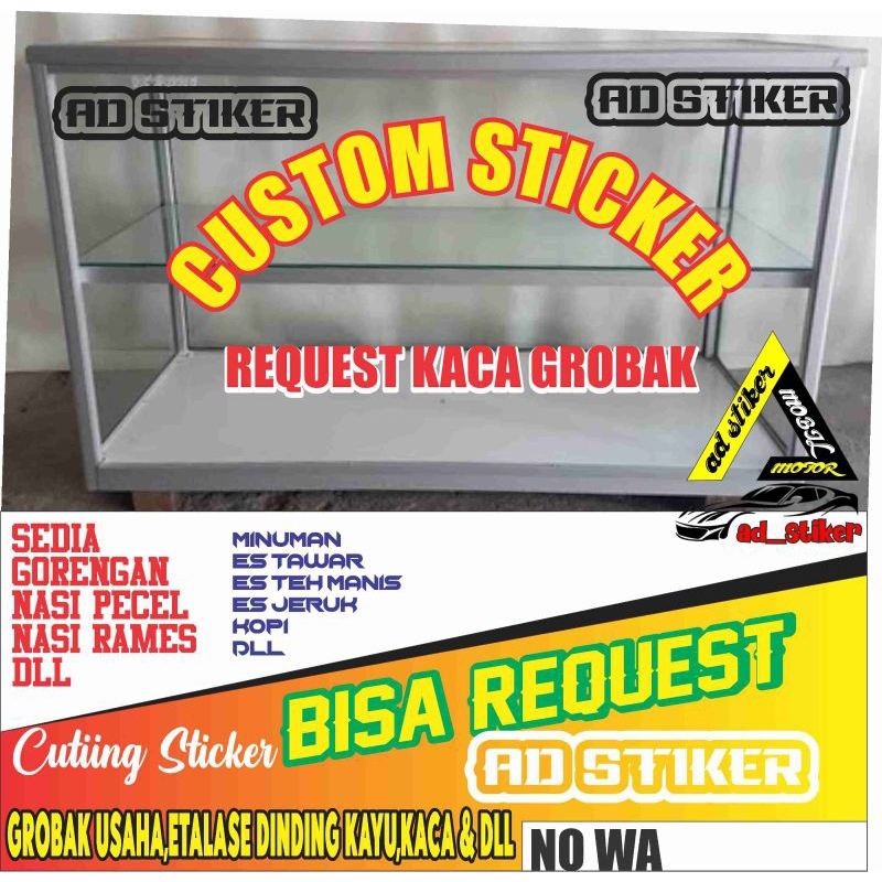 

STIKER GEROBAK KAYU ATAU KACA STIKER GROBAK USAHA CUSTOM SUKA SUKA STIKER CUSTOM GEROBAK