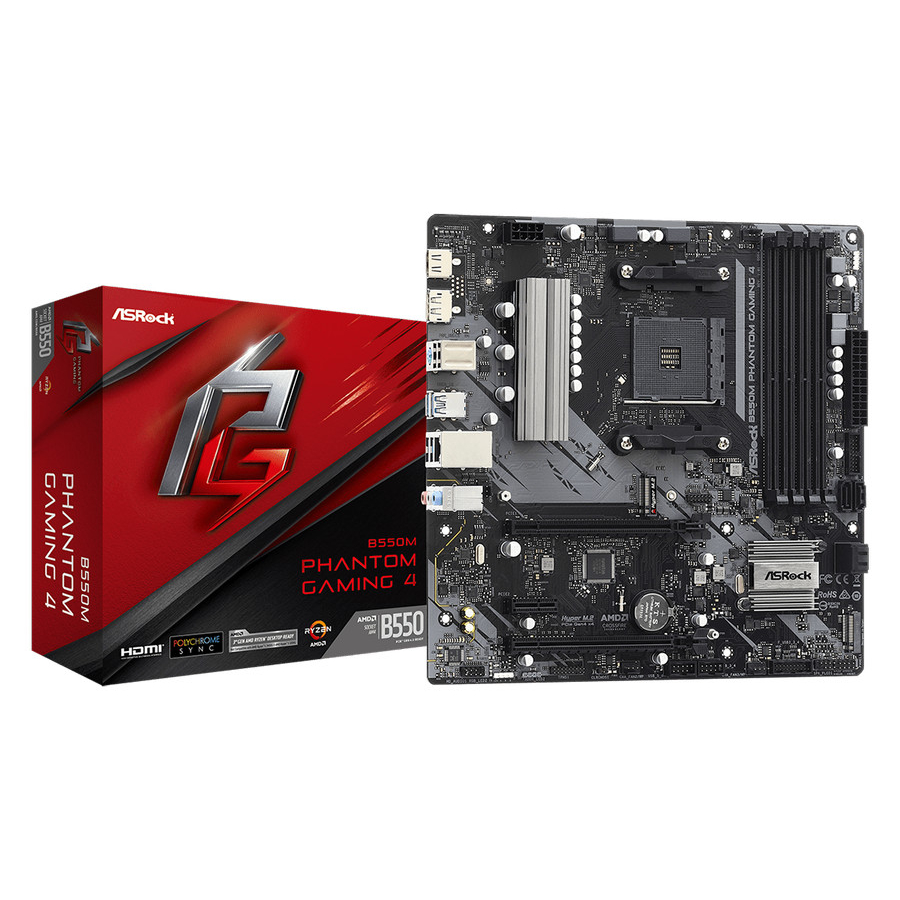 Motherboard ASRock B550M Phantom Gaming 4 - AM4 microATX DDR4