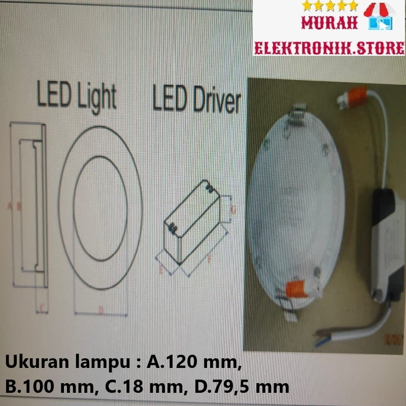 SEKAI Exhaust Fan LED Lightning / Kipas Angin Hexos Plafon Dak Lampu LED- MVF 885 L