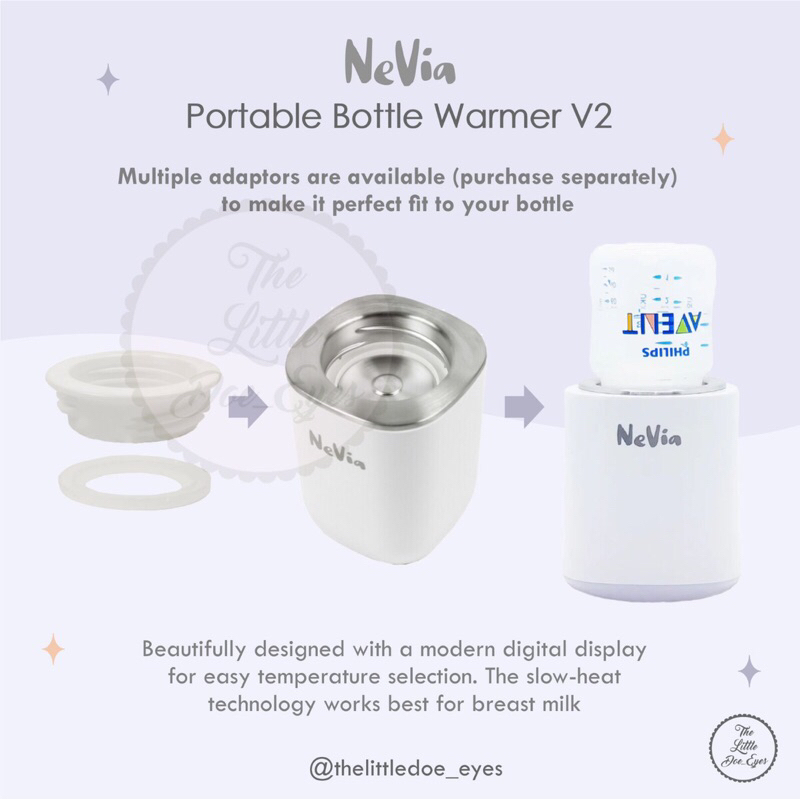 Nevia Portable Bottle Warmer V2 - Penghangat Botol Susu