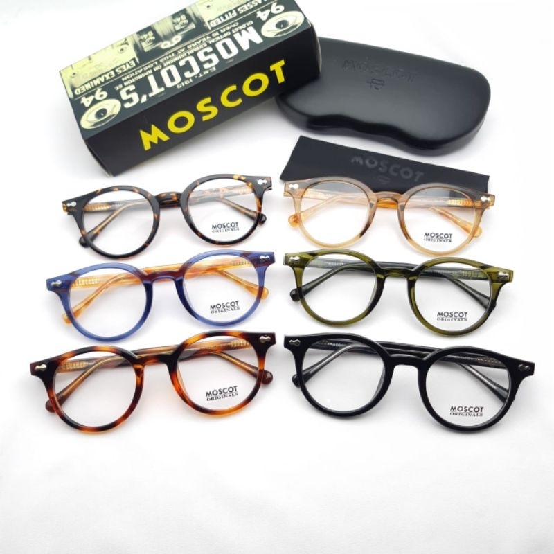 Nnkacamata frame oval plastik pria wanita