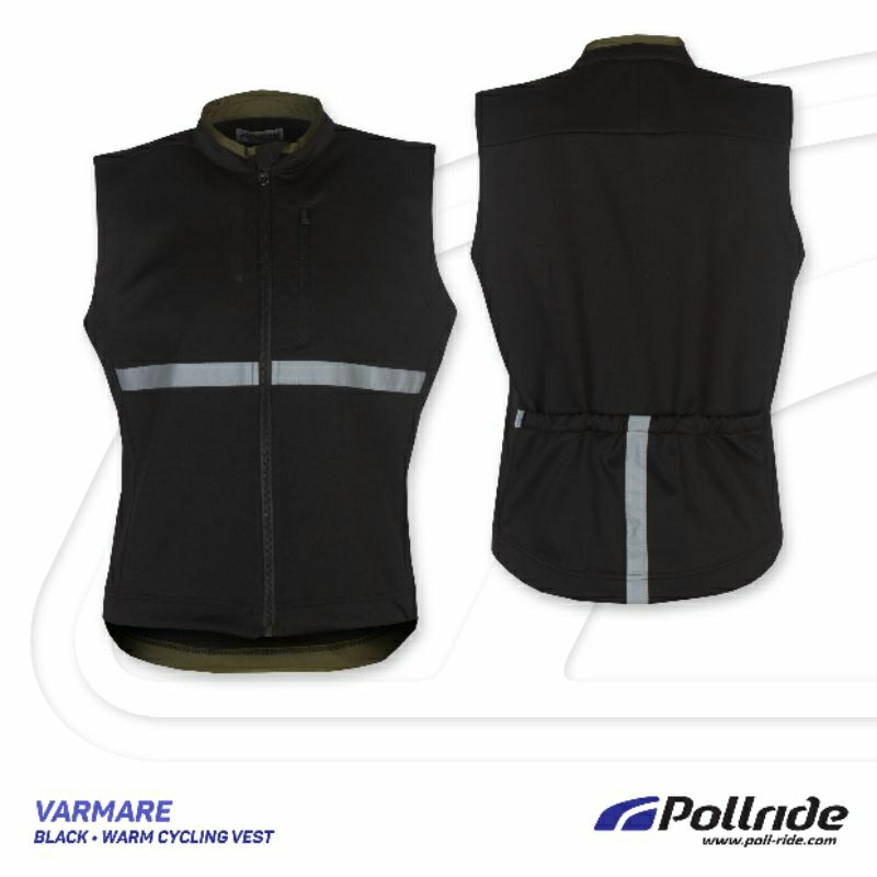 Rompi Gowes/Rompi motor/Rompi Outdor Bahan Tebal Merk Pollride VARMARE BLACK