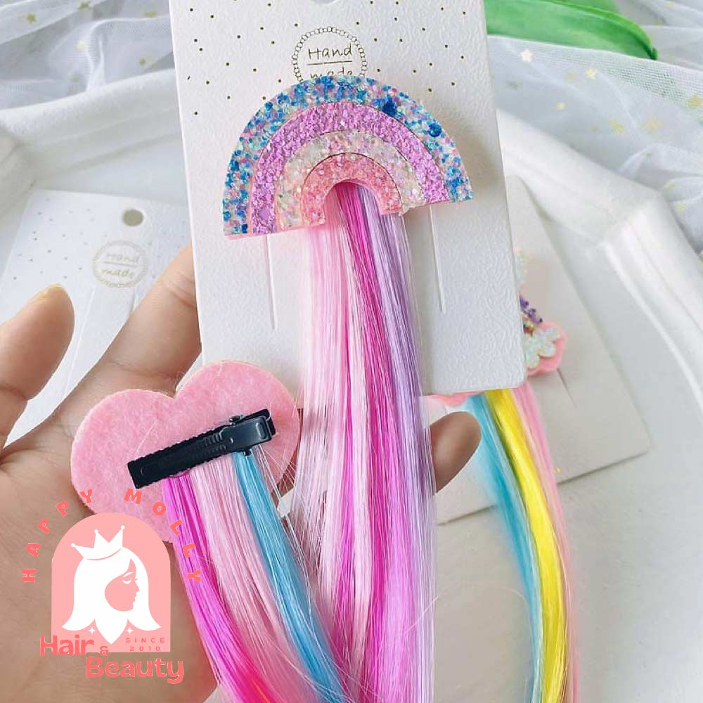 Jepit Rambut Highlight Palsu - Hiasan Anak Perempuan Korea - Unicorn W8192 ( Group )