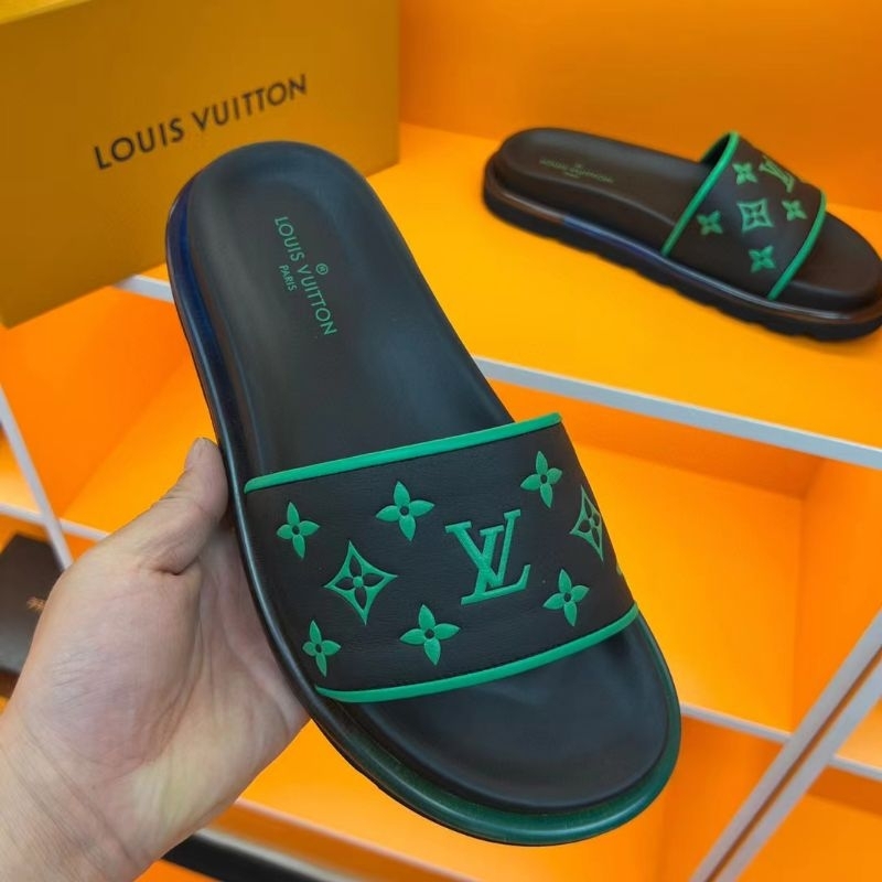sandal pria slide sendal cowok lv selop santai p1shoes