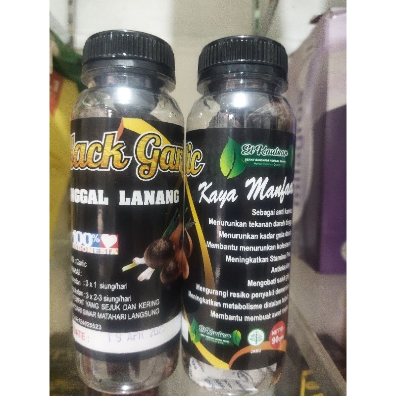 

BLACK GARLIC TUNGGAL LANANG EL KAUTSAR BAWANG HITAM 90 GRAM