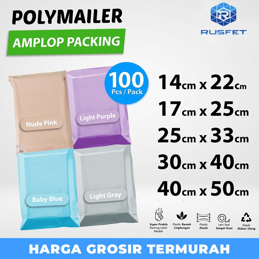 

POLYMAILER Polimailer Plastik Packing Olshop Premium Termurah isi 100