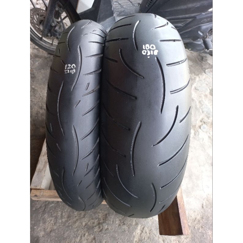 ban limbah moge metzeler z8 120 & 180/55-17