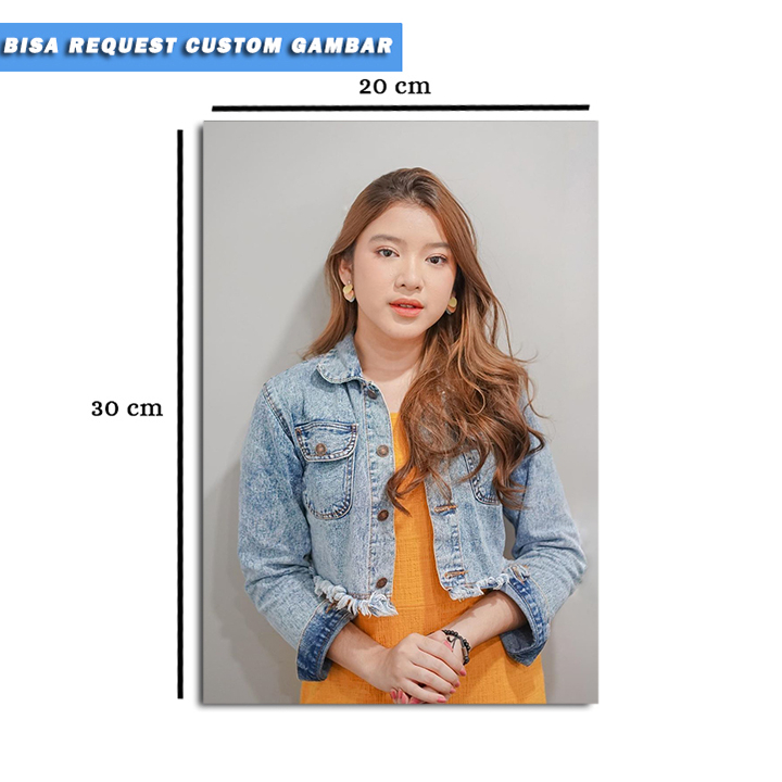 Poster Kayu Tiara Andini Ukuran 20x30 cm/Kayu Tiara Andini/Bisa Custom