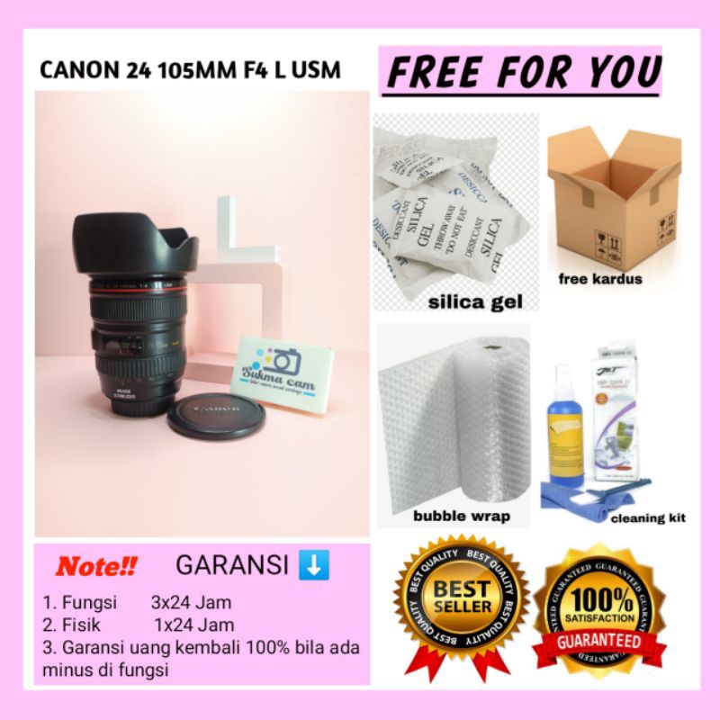 Lensa canon 24 105mm F4 L USM