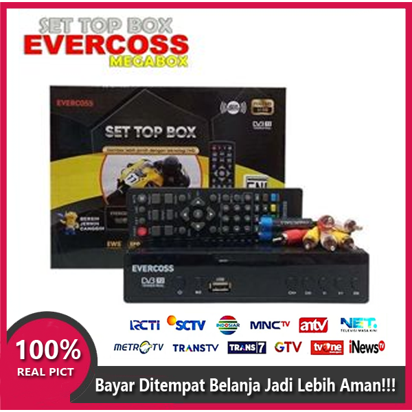 STB Set Top Box EVERCOSS MAX pro DVBT2 - Support Wifi