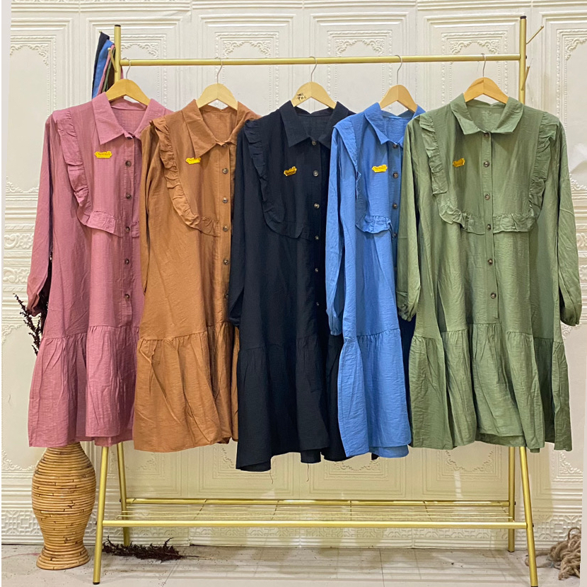 LONG TUNIK POLO LINEN MODEL RATU&quot;RT'