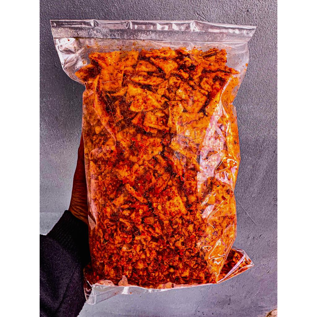 

XMASTER KERIPIK CIRENG PEDAS DAUN JERUK 500GR