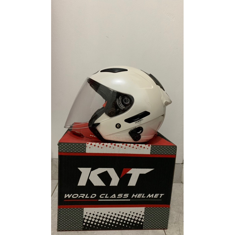 HELM KYT GALAXY FLAT R SOLID - WHITE