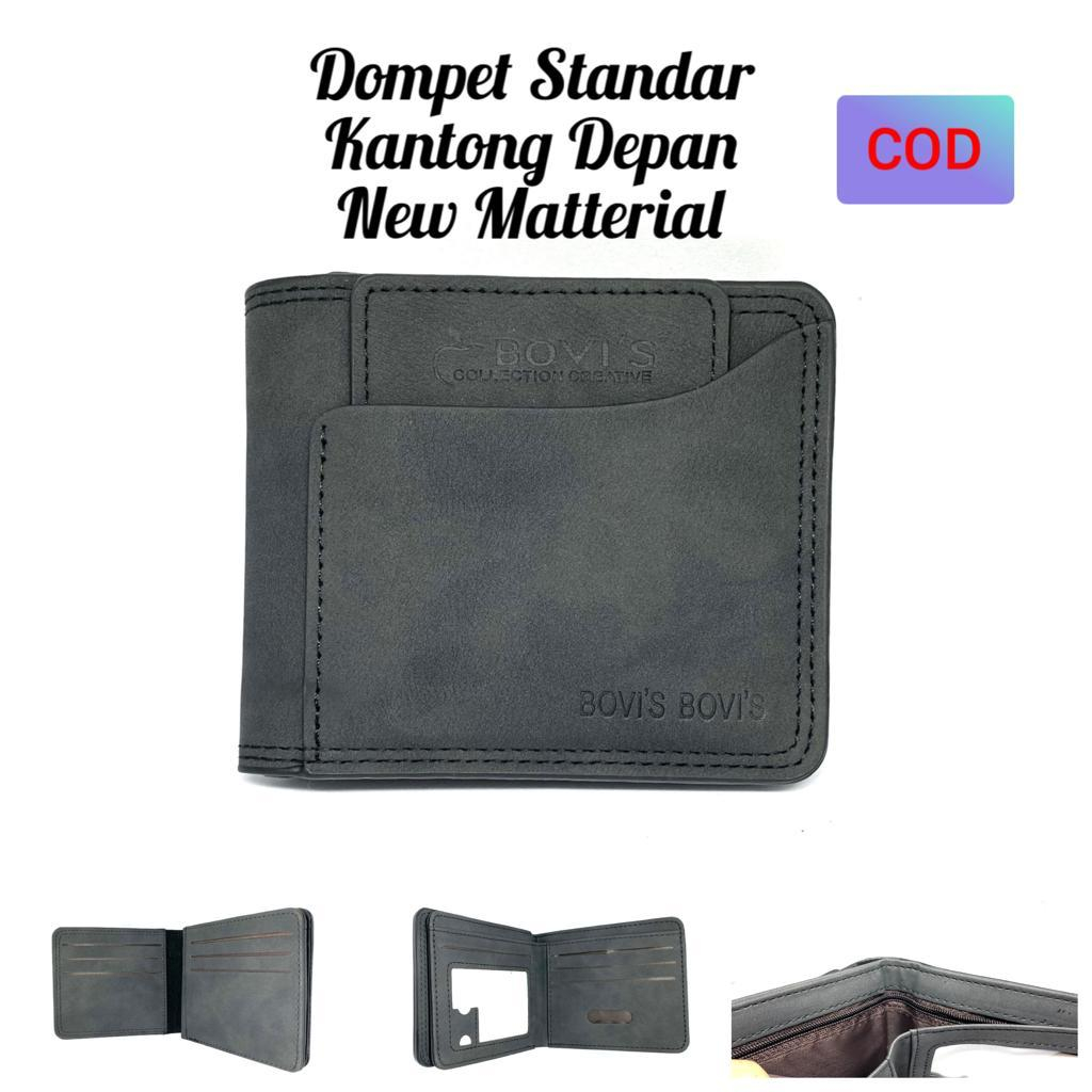 Dompet Pria Dompet Laki2 Dompet Model Kartu Cabut Bahan PU Leather Brudu Ukuran Standar