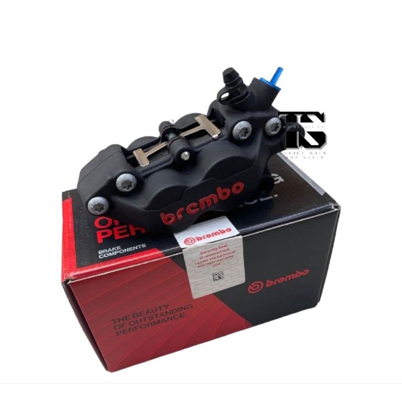 Kaliper Brembo 4 Piston Black Posisi Kanan Caliper Brembo 4 Piston Hitam Kanan / Kiri Hitam Red Logo