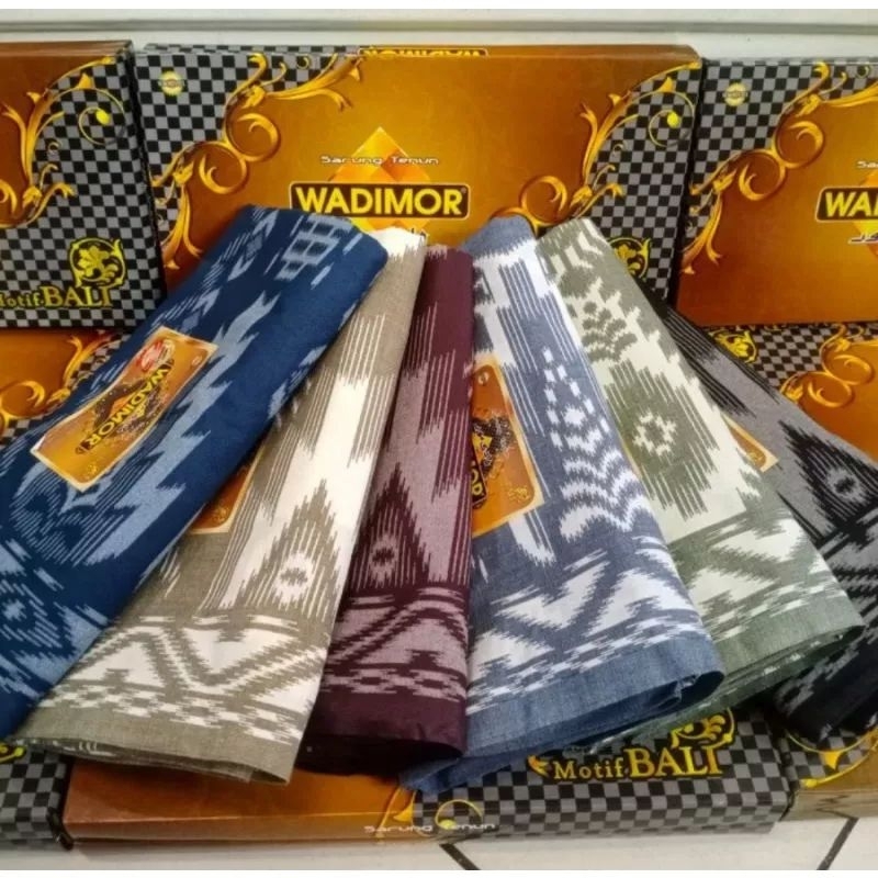 Sarung tenun Wadimor motif Bali | Dewasa | Sarung Wadimor Bali