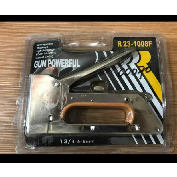 

Stapler TEMBAK Staples Gun Tacker - Staple Jok Tembak Hekter/GUN TACKER 13/4-6-8mm Bonus Isi