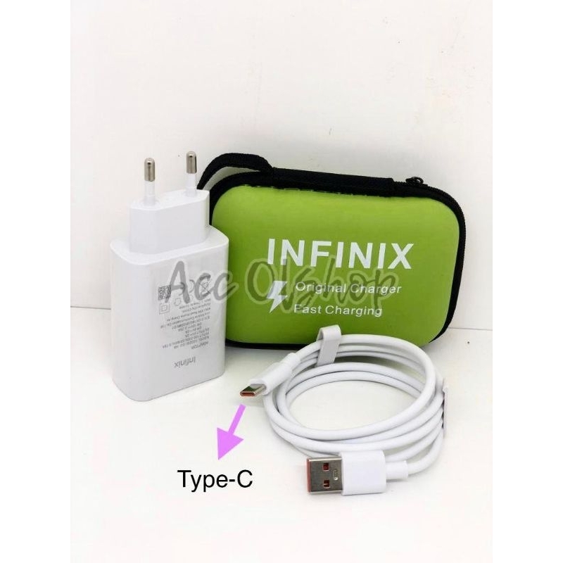 Charger Infinix Type C 3.5A 33W Fast Charging Plus Dompet Charger