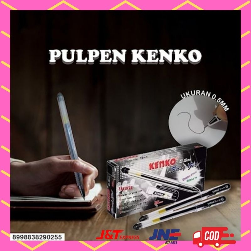 

Kenko pulpen 0.5 bolpen alat tulis gel easy gel pen