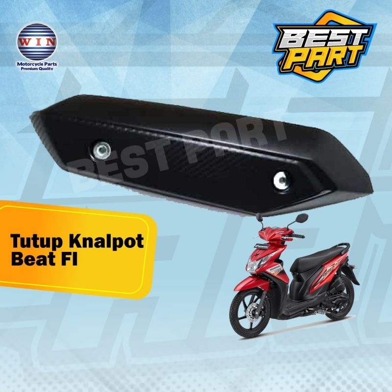 Tutup Knalpot Beat Fi tameng knalpot pelindung knalpot honda Beat fi Merk Win