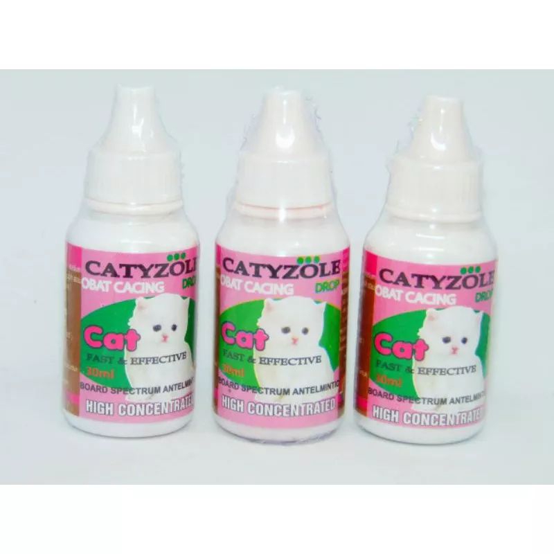 GPSS- CATYZOLE DROP 30ml Obat Cacing Kucing Obat Anti Cacing Kucing Obat Cacing Anjing Obat Cacing Kitten Obat Penambah Nafsu Makan Kucing Vitamin Kucing
