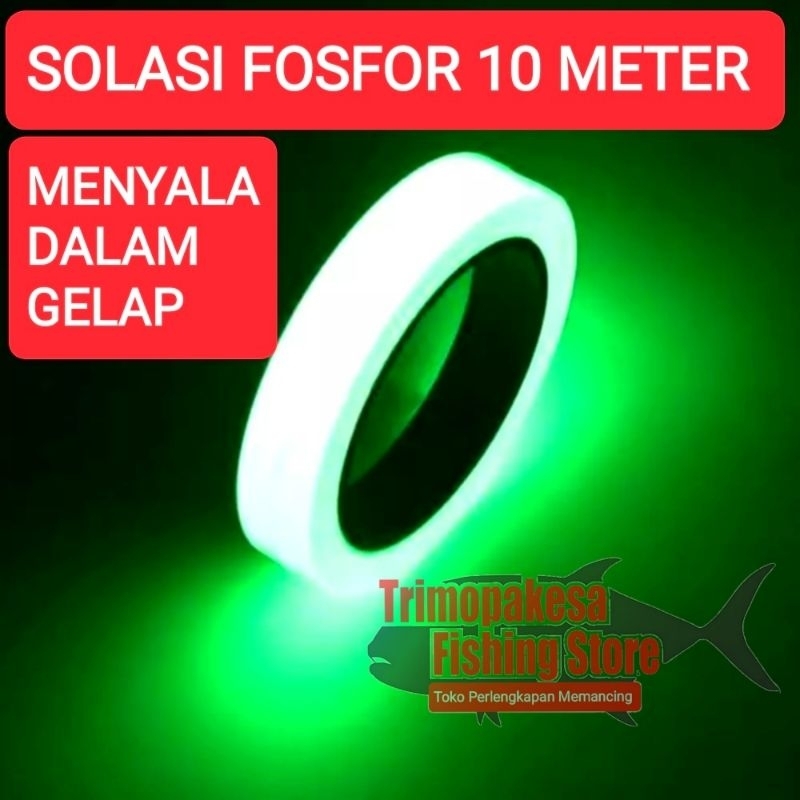 Stiker Menyala Dalam Gelap / Stiker GID / Stiker Luminous / Isolasi GID / Isolasi Luminous Green