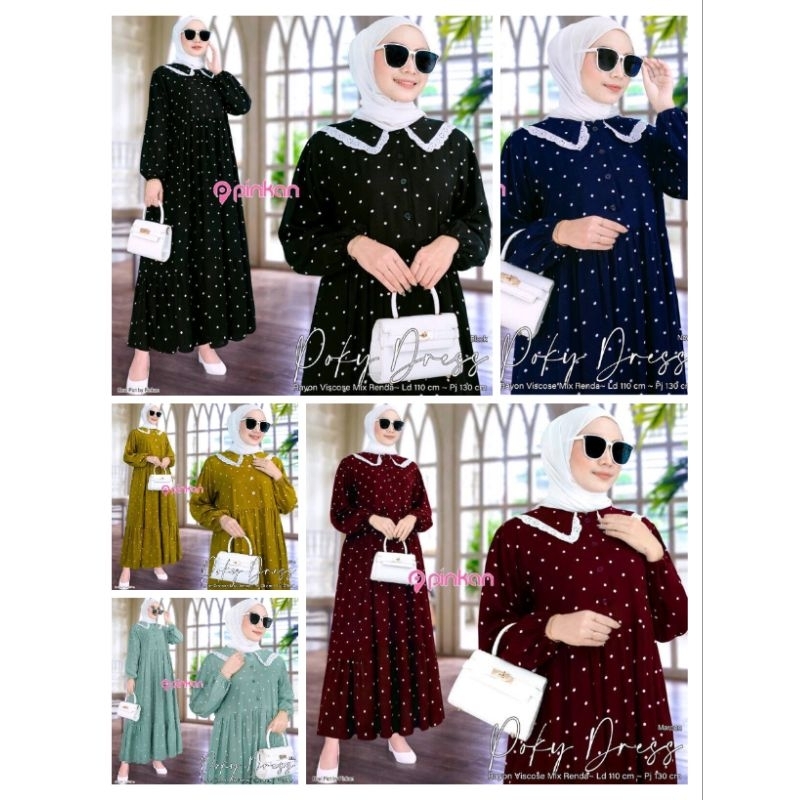 GAMIS POLKA JUMBO/POKY DRESS JUMBO/GAMIS POLKADOT JUMBO/MIDI DRESS POLKADOT//MIDI DRESS POKY//MIDI C