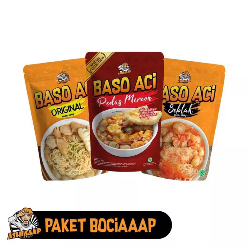 

Ashiaaap Paket Bociaaap (Baso Aci Ori + Baso Aci Mercon + Baso Aci Seblak)