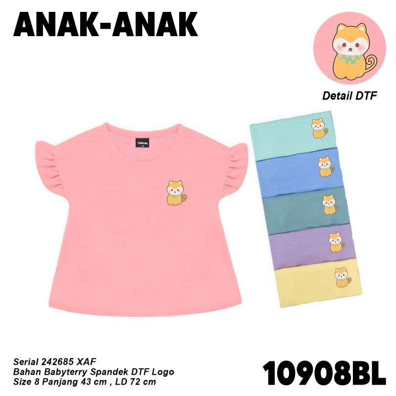 ATASAN ANAK LENGAN KUPU KUPU BAHAN Babytery spandek merk LEMONE