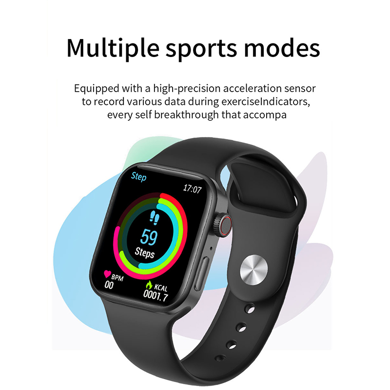 ORI IWO SERIES 7 Z36 Smart Watch 1.70HD wallpaper custom Heart Rate blood pressure monitor Wireless charge Spin button Sport Smart Watch
