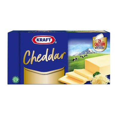 Keju Kraft Cheddar Cheese 48x150gr - Kraft Gosend Grab Only