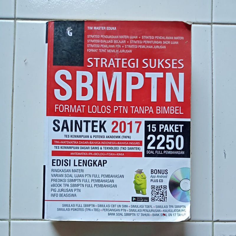 

Buku Sukses Masuk PTN_Tim Master Eduka_SBMPTN_Saintek