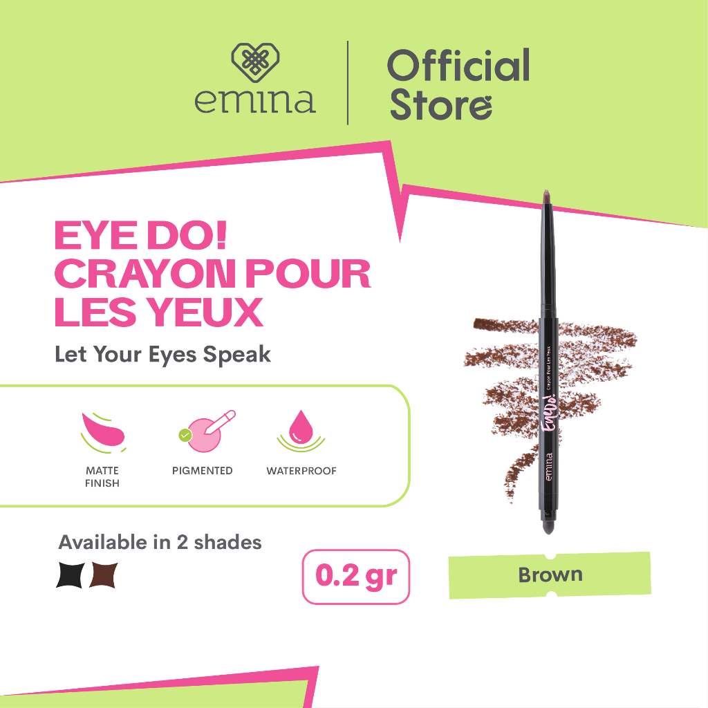 ✨ AKU MURAH ✨ Emina Eye Do! Crayon Pour Les Yeux 0.2 gr - Eye Shadow