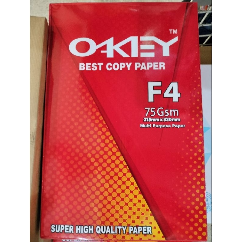 

Kertas HVS Okey F4, 75 gsm (per RIM)