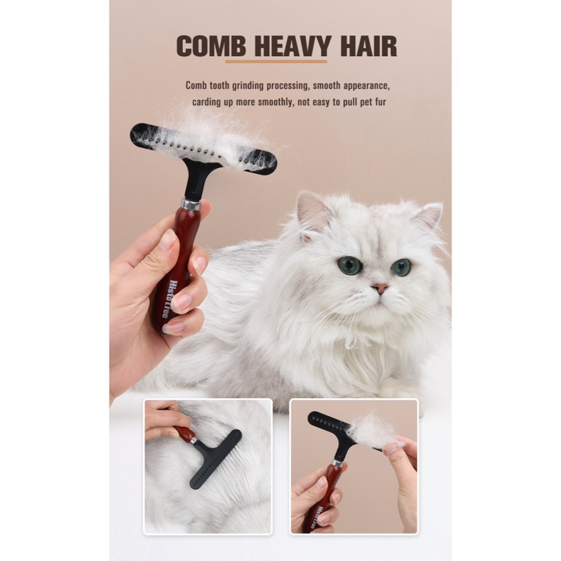 Histopet shedding rake for dog and cat