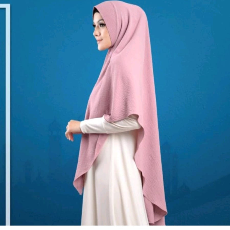 Jilbab Pet Crinkle Pet Jumbo XXL Bergo Pet Crinkle Airflow  Premium XXL Jumbo Syari