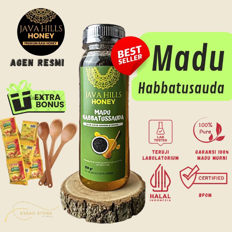 

Madu Habbatusauda Java Hills Honey 100% Original Javahills Honey Herbal Alami Madu Murni Berkhasiat 320gr