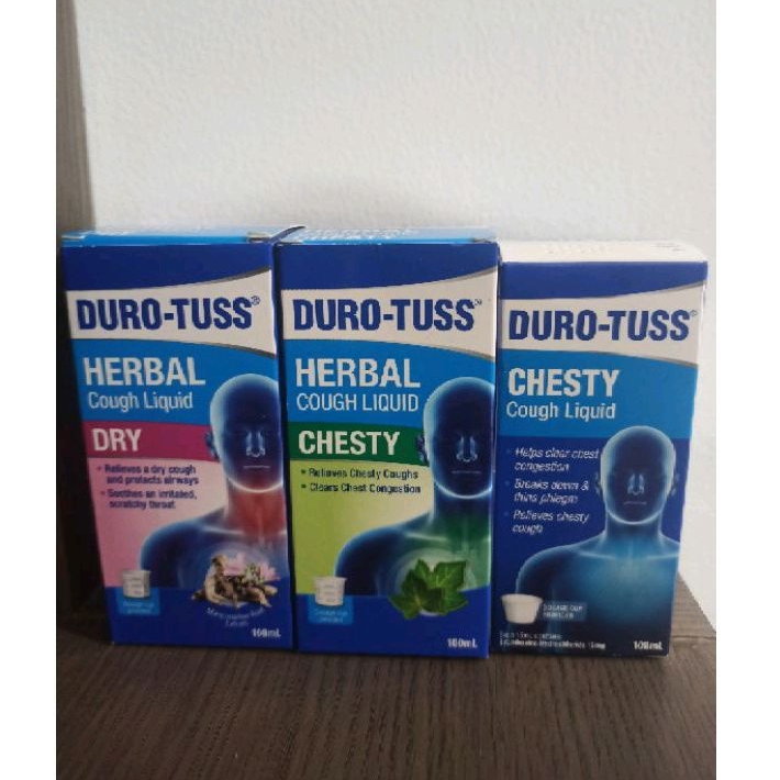 Duro-Tuss Herbal Cough Liquid Chesty / Dry 100ml Singapore