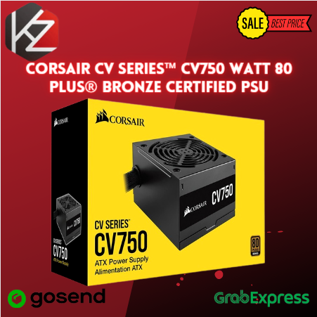 Corsair CV Series™ CV750 — 750 Watt 80 Plus® Bronze Certified PSU