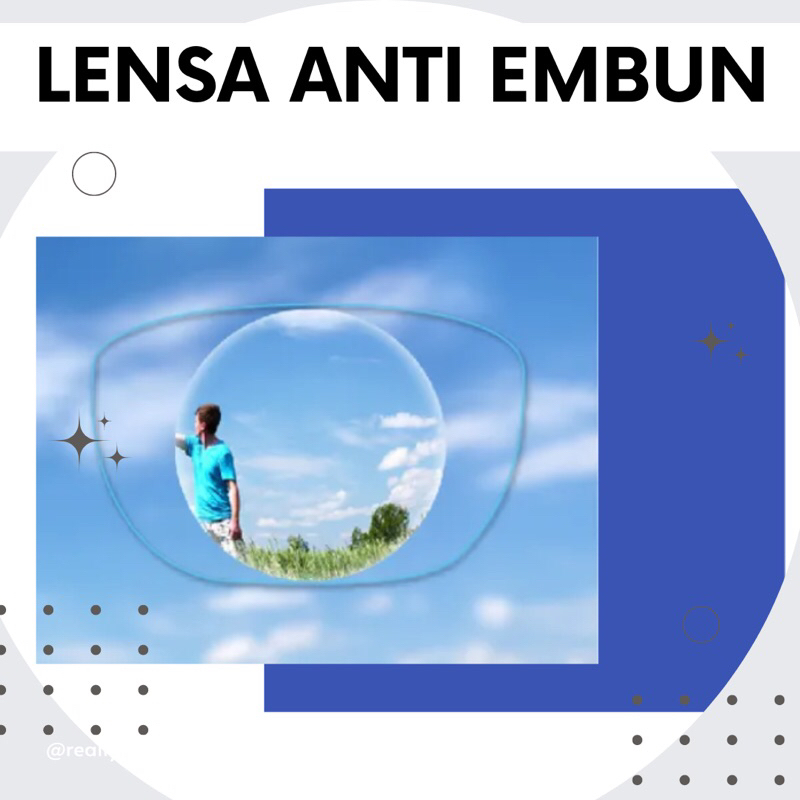 Lensa Kacamata Anti Embun/Optifog