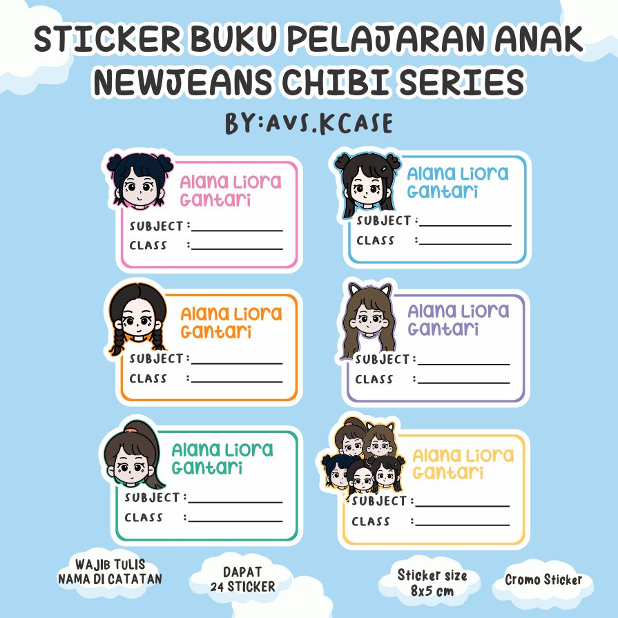 

NEW JEANS STICKER BUKU CUSTOM