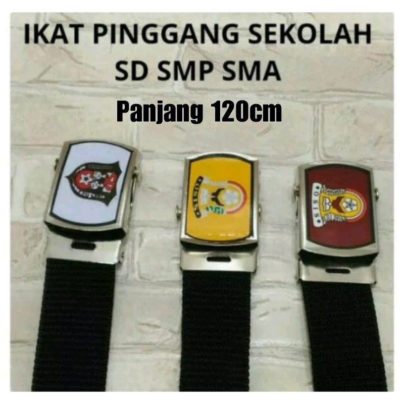 Ikat pinggang SMP, SMA/SMK panjang 120cm / ikat pinggang sekolah