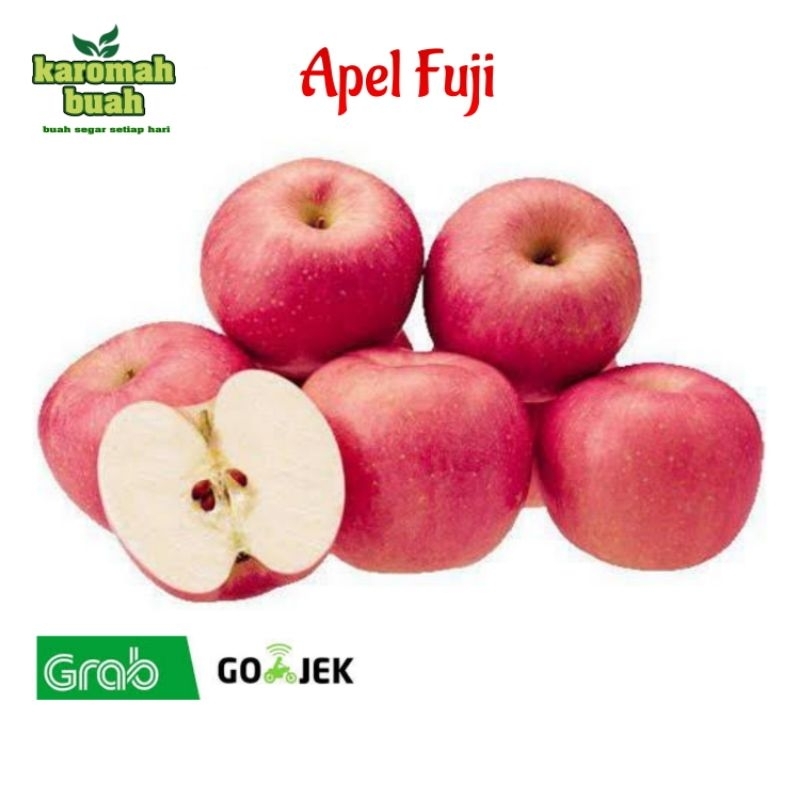 Buah Apel Fuji Premium 1 Kg / Apel Merah Manis &amp; Segar ( Karomah Buah )