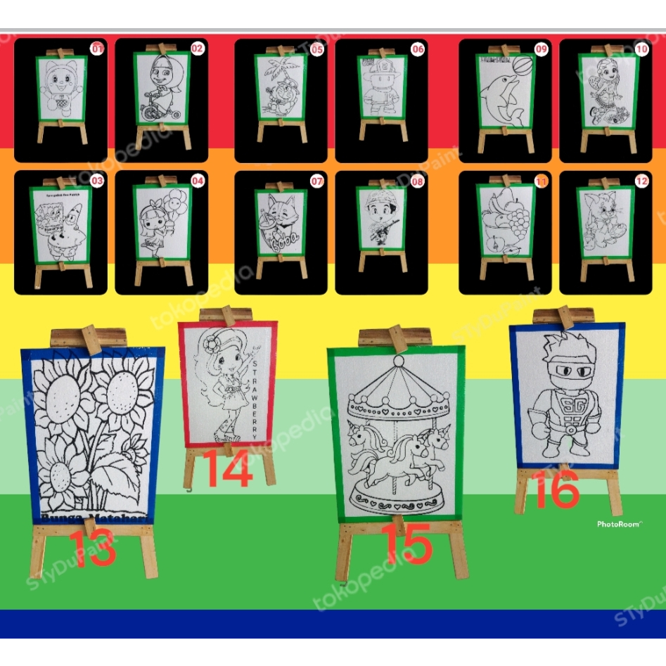 

PAKET HEMAT 50 LEMBAR 30X40X1 STYROFOAM LUKIS EDUKASI MEWARNAI GAMBAR LIST LAKBAN